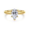 Bambi - 14K Yellow Gold Pear Shape Diamond Engagement Ring
