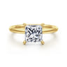 Cari - 14K Yellow Gold Princess Diamond Engagement Ring - 0.06 ct