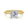 Rainah - 14K Yellow Gold Princess Diamond Engagement Ring - 0.12 ct
