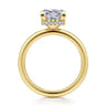 Rainah - 14K Yellow Gold Princess Diamond Engagement Ring - 0.12 ct