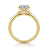 Badia - 14K Yellow Gold Princess Cut Solitaire Diamond Engagement Ring - 0.06 ct