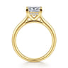 Azucena - 14K Yellow Gold Princess Cut Solitaire Diamond Engagement Ring - 0.06 ct