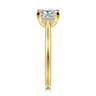 Azucena - 14K Yellow Gold Princess Cut Solitaire Diamond Engagement Ring - 0.06 ct