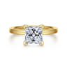 Paula - 14K Yellow Gold Princess Cut Diamond Engagement Ring