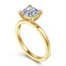 Paula - 14K Yellow Gold Princess Cut Diamond Engagement Ring
