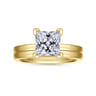 Paula - 14K Yellow Gold Princess Cut Diamond Engagement Ring
