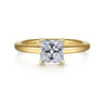 Lark - 14K Yellow Gold Princess Cut Solitaire Engagement Ring