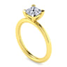 Lark - 14K Yellow Gold Princess Cut Solitaire Engagement Ring