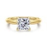 Bambi - 14K Yellow Gold Princess Cut Diamond Engagement Ring