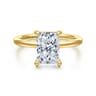 Cari - 14K Yellow Gold Radiant Cut Diamond Engagement Ring - 0.07 ct