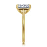 Bena - 14K Yellow Gold Radiant Cut Solitaire Diamond Engagement Ring