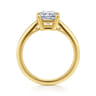 Anushka - 14K Yellow Gold Radiant Cut Solitaire Diamond Engagement Ring