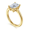 Anushka - 14K Yellow Gold Radiant Cut Solitaire Diamond Engagement Ring