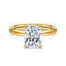 Unite - 14K Yellow Gold Radiant Cut Solitaire Diamond Engagement Ring