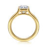Brooke - 14K Yellow Gold Radiant Cut Bezel Set Solitaire Diamond Engagement Ring