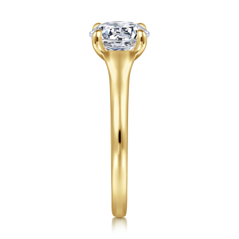 Gia - 14K Yellow Gold Round Diamond Engagement Ring - 0.25 ct - Shot 5