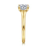 Gia - 14K Yellow Gold Round Diamond Engagement Ring - 0.25 ct