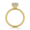 Elia - 14K Yellow Gold Solitaire Round Diamond Engagement Ring - 0.06 ct