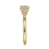 Evelynn - 14K Yellow Gold Round Solitaire Diamond Engagement Ring - 0.04 ct