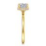 Rainah - 14K Yellow Gold Round Diamond Engagement Ring - 0.11 ct