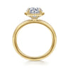 Cassi - 14K Yellow Gold Round Diamond Engagement Ring - 0.06 ct