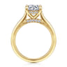 Ericka - 14K Yellow Gold Round Diamond Engagement Ring - 0.13 ct