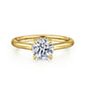 Aldon - 14K Yellow Gold Round Diamond Engagement Ring - 0.07 ct