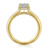 Aldon - 14K Yellow Gold Round Diamond Engagement Ring - 0.07 ct