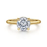 Aldon - 14K Yellow Gold Round Solitaire Diamond Engagement Ring - 0.08 ct