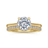 Aldon - 14K Yellow Gold Round Solitaire Diamond Engagement Ring - 0.08 ct