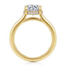 Aldon - 14K Yellow Gold Round Diamond Engagement Ring - 0.1 ct