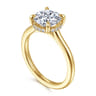 Aldon - 14K Yellow Gold Round Diamond Engagement Ring - 0.1 ct