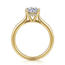 Badia - 14K Yellow Gold Round Solitaire Diamond Engagement Ring - 0.06 ct