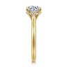 Badia - 14K Yellow Gold Round Solitaire Diamond Engagement Ring - 0.06 ct