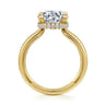 Sandi - 14K Yellow Gold Round Diamond Engagement Ring - 0.13 ct