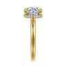 Sandi - 14K Yellow Gold Round Diamond Engagement Ring - 0.13 ct