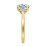 Azucena - 14K Yellow Gold Round Solitaire Diamond Engagement Ring - 0.06 ct