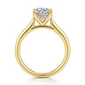 Azucena - 14K Yellow Gold Round Solitaire Diamond Engagement Ring - 0.06 ct
