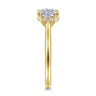 Azucena - 14K Yellow Gold Round Solitaire Diamond Engagement Ring - 0.06 ct