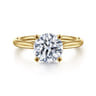 Azucena - 14K Yellow Gold Round Solitaire Diamond Engagement Ring - 0.06 ct
