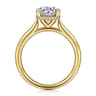 Azucena - 14K Yellow Gold Round Solitaire Diamond Engagement Ring - 0.06 ct