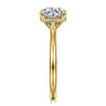 Azucena - 14K Yellow Gold Round Solitaire Diamond Engagement Ring - 0.06 ct