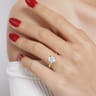 Azucena - 14K Yellow Gold Round Solitaire Diamond Engagement Ring - 0.06 ct