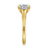 Rosey - 14K Yellow Gold Round Diamond Engagement Ring - 0.35 ct