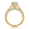 Rosey - 14K Yellow Gold Round Diamond Engagement Ring - 0.35 ct