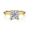 Abley - 14K Yellow Gold Round Solitaire Diamond Engagement Ring - 0.05 ct