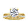 Abley - 14K Yellow Gold Round Solitaire Diamond Engagement Ring - 0.05 ct