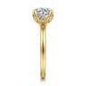 Abley - 14K Yellow Gold Round Solitaire Diamond Engagement Ring - 0.05 ct