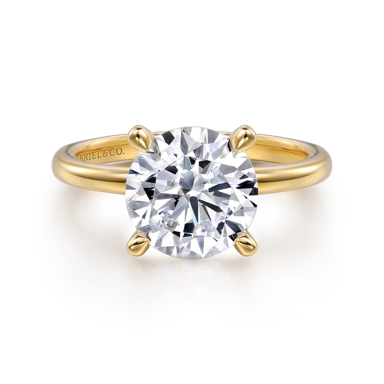 Ali - 14K Yellow Gold Diamond Engagement Ring - Shot 1