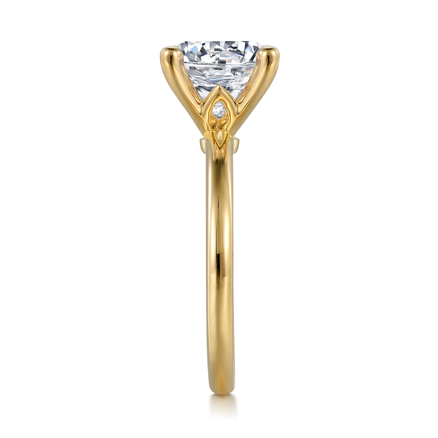 Ali - 14K Yellow Gold Diamond Engagement Ring - Shot 5
